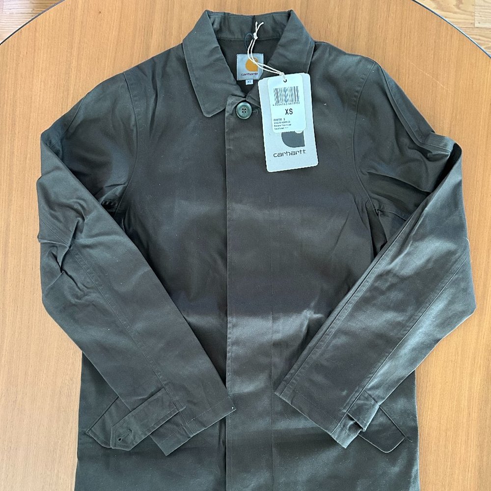 NWT CARHARTT WIP MACINTOSH RAINCOAT - SIZE XS / OLIVE